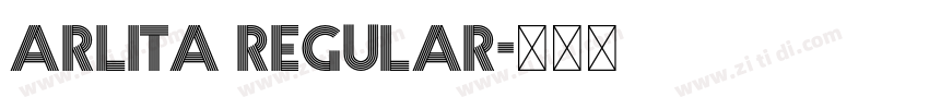 Arlita Regular字体转换